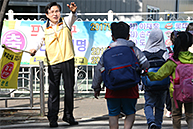 등학교 교통안전지도 및 녹색어머니회, 남부모범운전자회 티타임