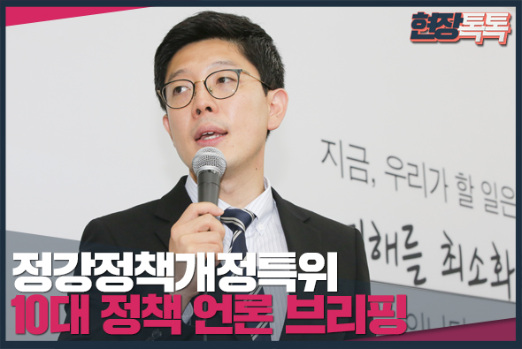 8월 13일 정강정책개정특위 10대 정책 언론브리핑