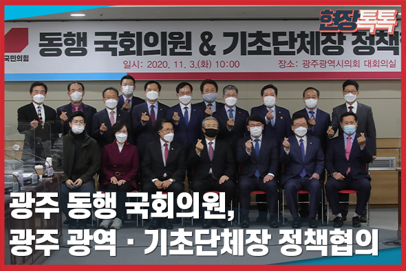 11월 3일 광주 동행 국회의원, 광주 광역ㆍ기초단체장 정책협의