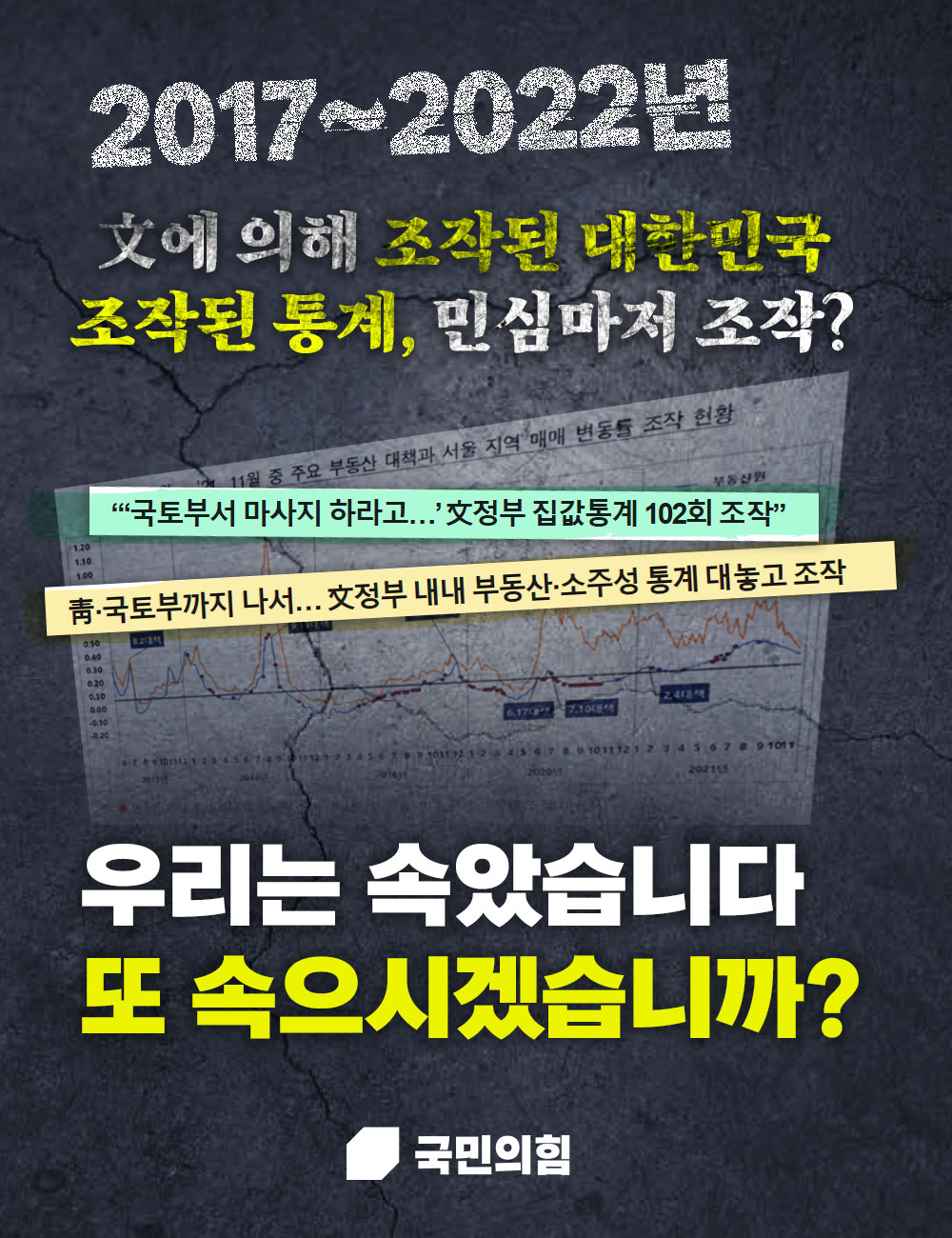文에 의해 조작된 대한민국 조작된 통계, 민심마저 조작?