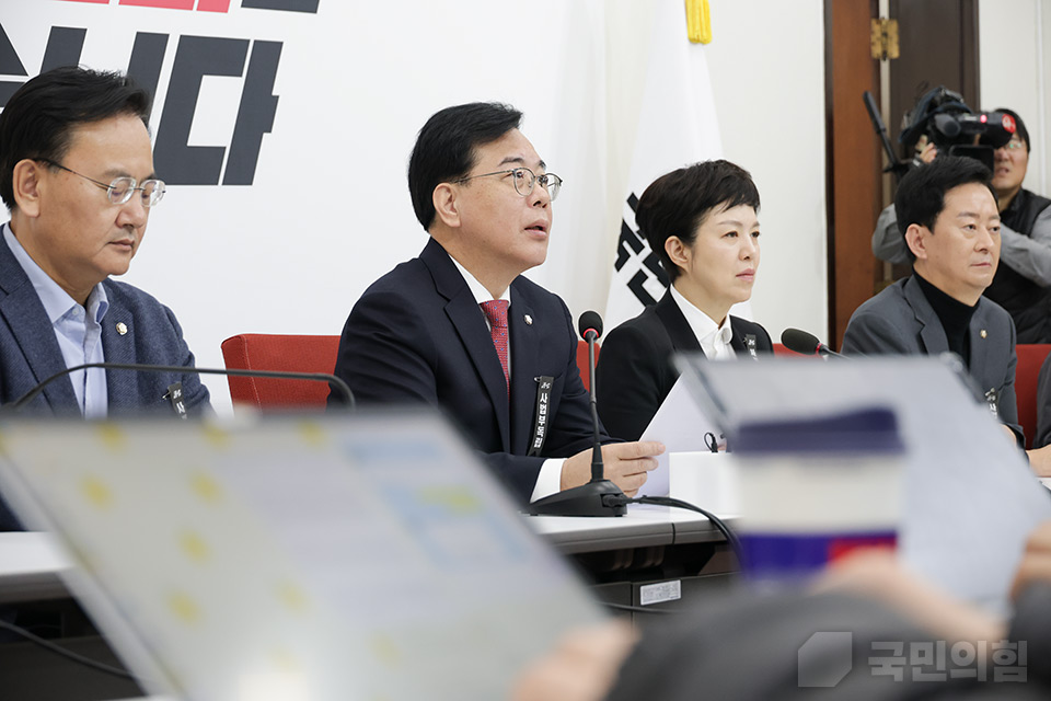 송언석 원내대표, 기자간담회