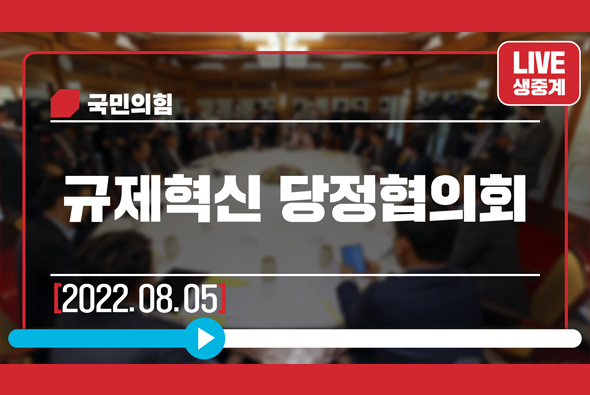 [Live] 8월 5일 규제혁신 당정협의회