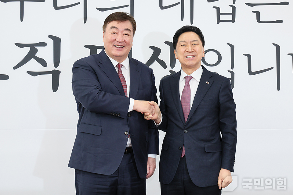 김기현 당 대표, 싱하이밍 주한중국대사 접견